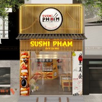 Phương Án Thiết Kế Nhà Hàng Sushi Phạm Đậm Chất Ẩm Thực Nhật Bản